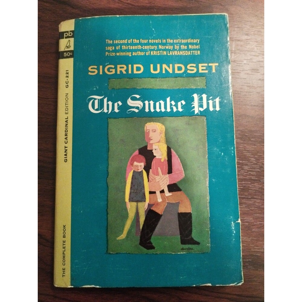 The Snake Pit by Sigrid Undset 1963 Paperback 1st Giant Cardinal Printing